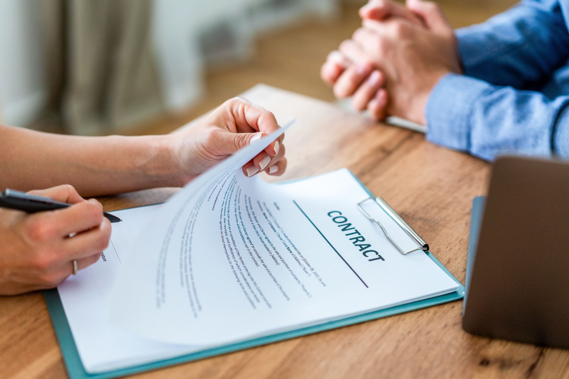 Signing a Business Agreement